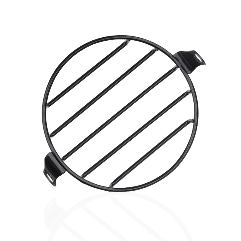 Универсальная 7-дюймовая решетка для фар мотоцикла, сменная крышка для светильника, аксессуары, украшение, защитный металлический круглый ретро