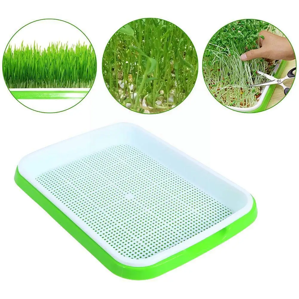 

Bean Sprouts Nursery Trays Plant Seeds Growing Tray Garden Flower Hydroponic Double-layer Pots Home Seedling Tray Basket S1j2