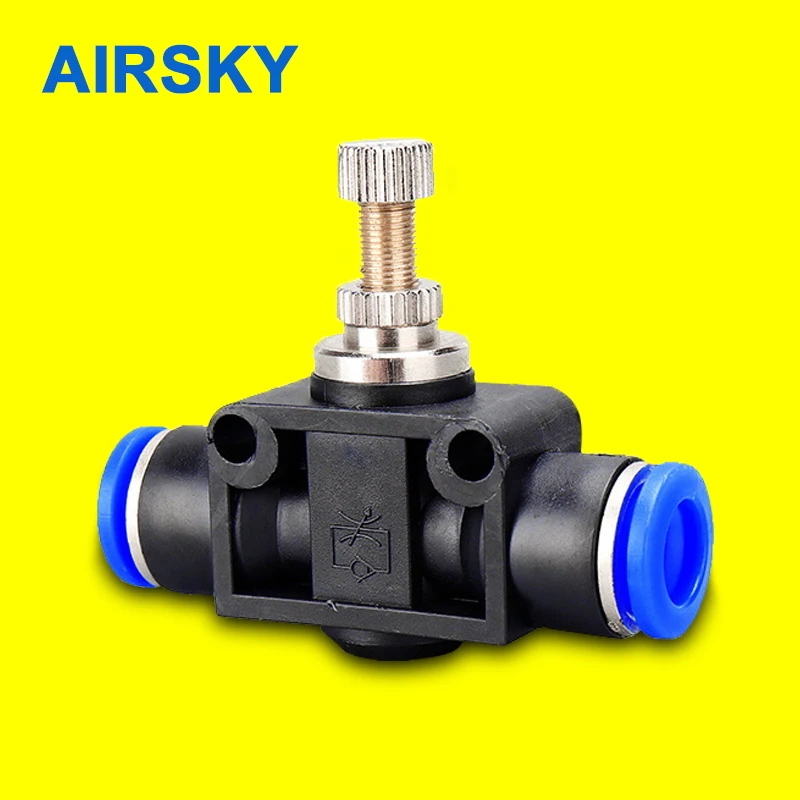 

Throttle Valve SA 4-12 Air Flow Speed Control Valve Tube Water Hose Pneumatic Push In Fittings 4mm 6 8 10mm 12mm Flow Regulation