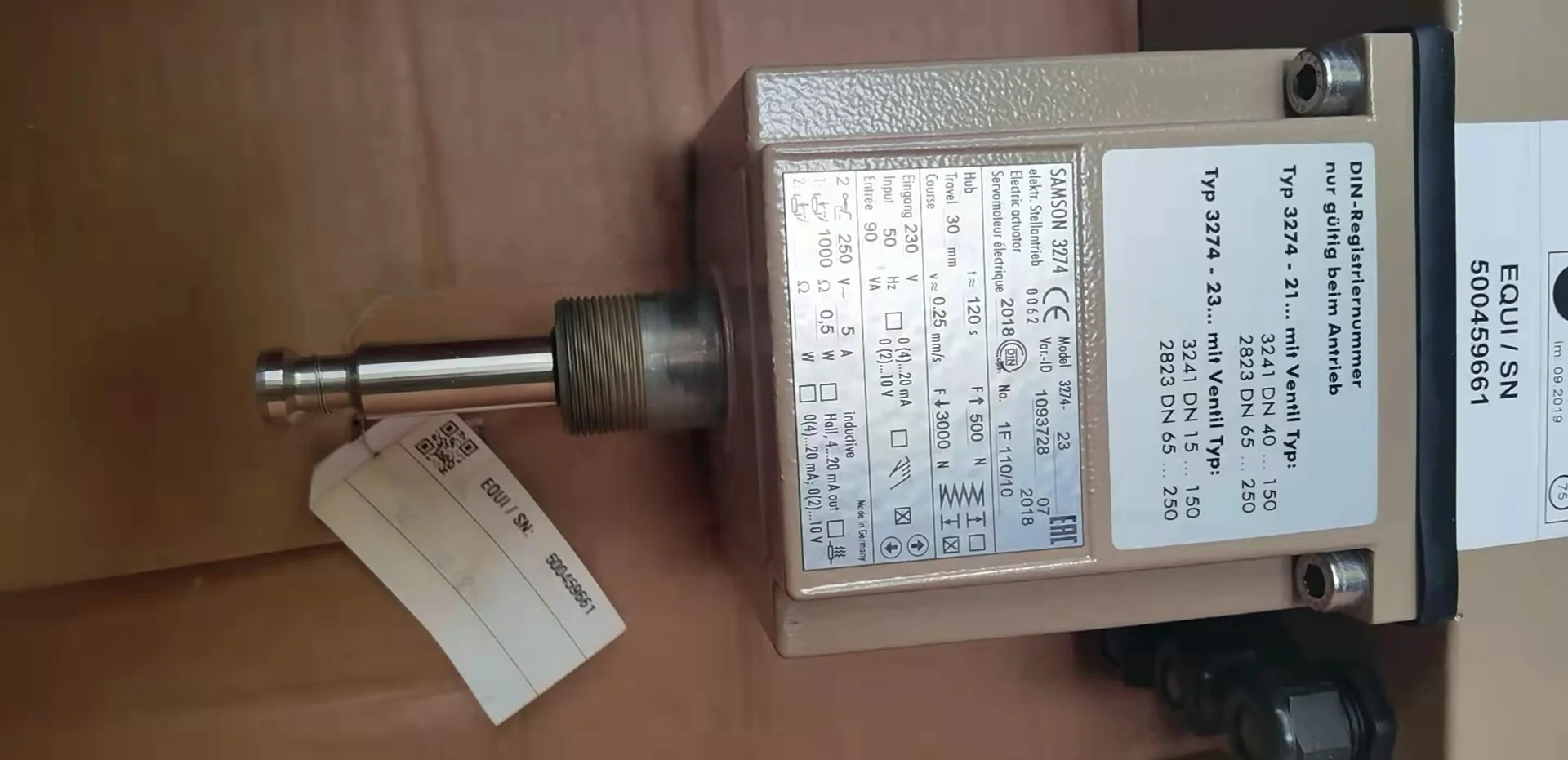 Новый оригинальный подходит для Samson клапан кондиционера позиционный 3274-23 1093728