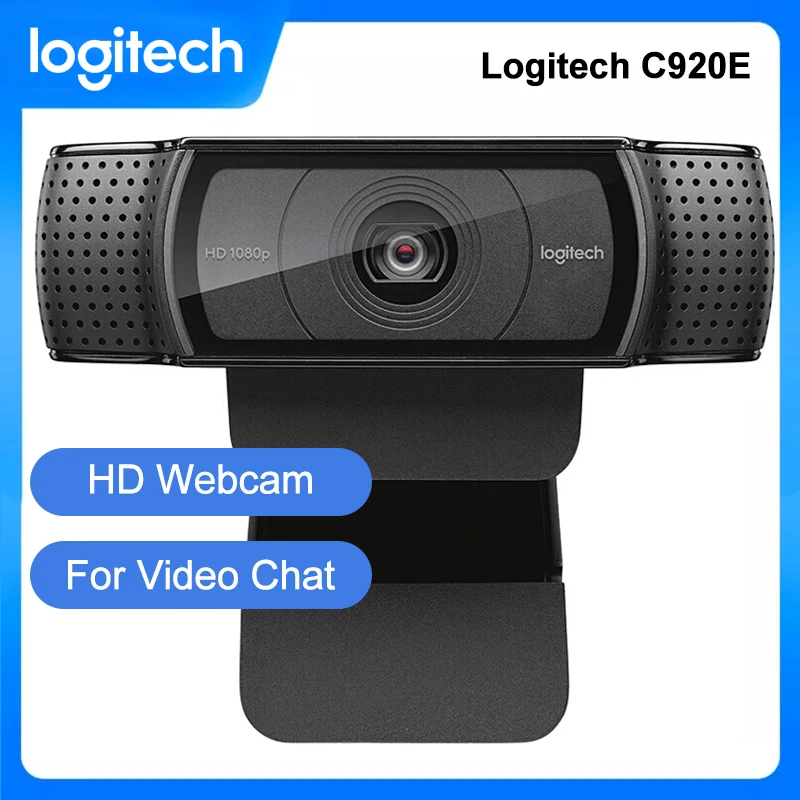 

Logitech C920E 1080P HD Webcam Autofocus USB Camera Built in Microphone For Laptop PC Home Office Meeting