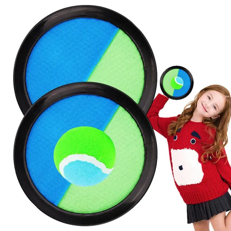 

Kids Sucker Sticky Ball Toy Outdoor Sports Catch Ball Game Set Throw And Catch Parent-Child Interactive Outdoor Toys