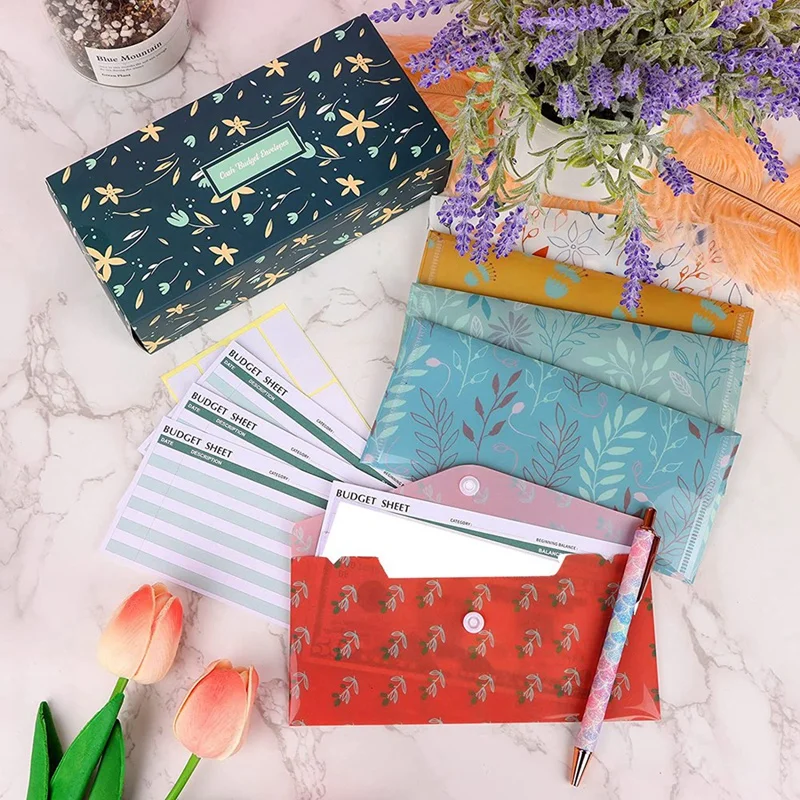 

62 Pieces Cash Envelopes System For Budgeting Envelopes Waterproof Budget Envelopes For Saving Money