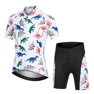 Children Cycling Clothing Bike Jerseys Shorts Set Breathable Bicycle Top Ropa Ciclismo Boys Girls MTB Riding Short Sleeve Jersey