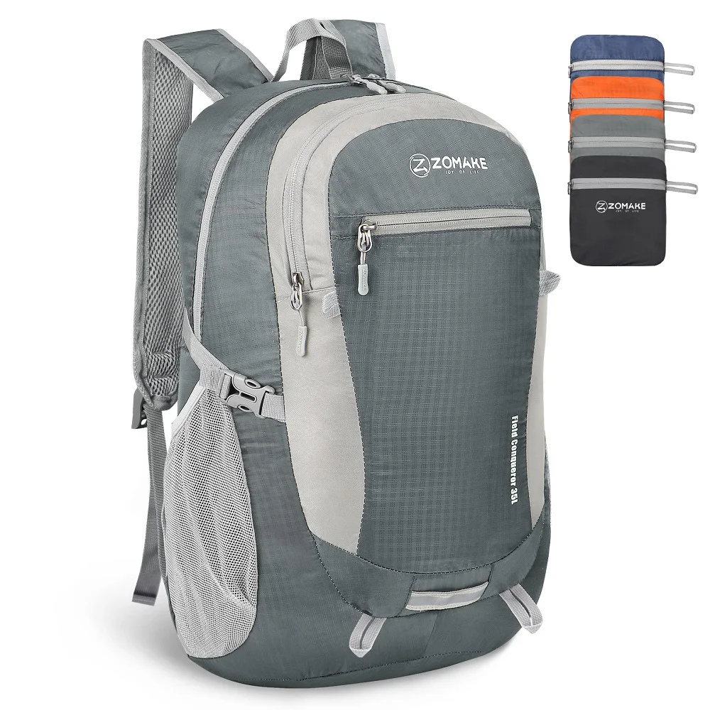 ZOMAKE 35L Lightweight Waterproof Foldable Packable Outdoor Backpack Portable Camping Hiking Traveling Daypack Leisure Unisex