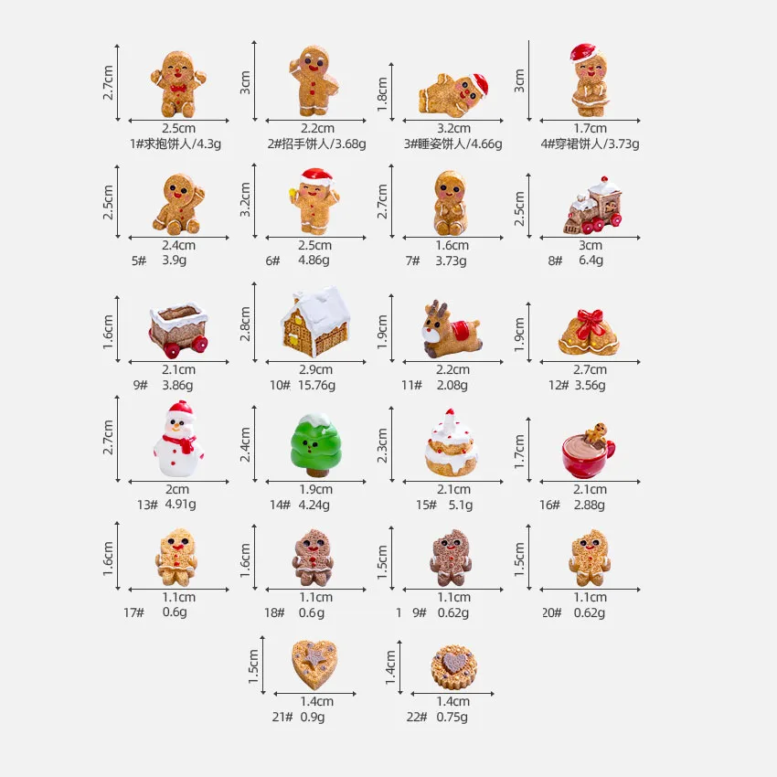 Рождественский пряничный человечек из смолы аксессуары для украшения комнаты