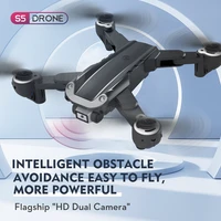 4k drone dual lens hd pixels intelligent obstacle avoidance foldable quadcopter angle adjustment camera wifi mobile control fss5