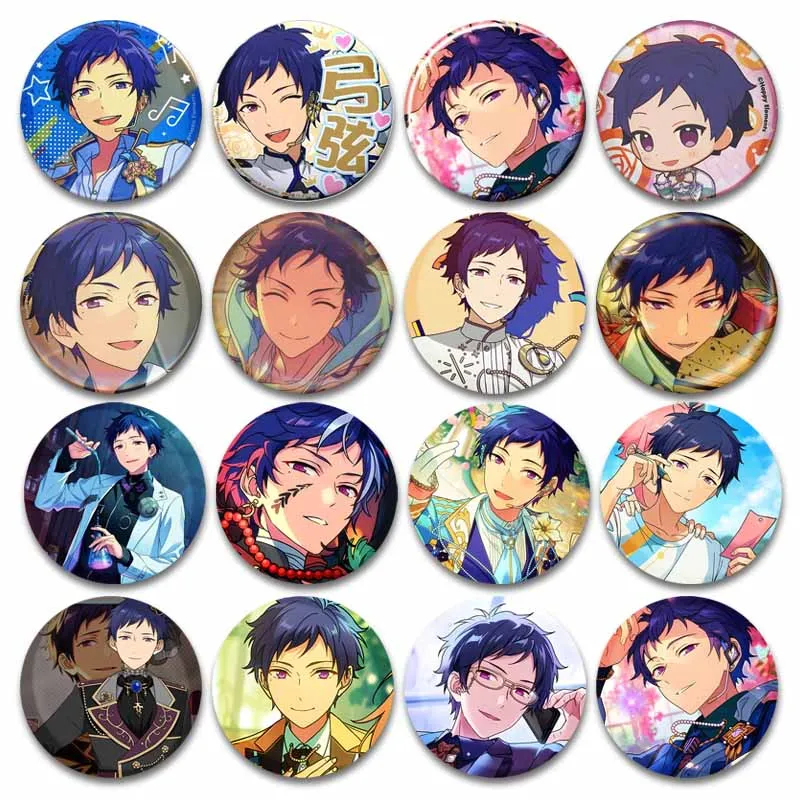 Креативная игра роль значок Юзуру Фусими жесть мягкая круглая брошь красивый