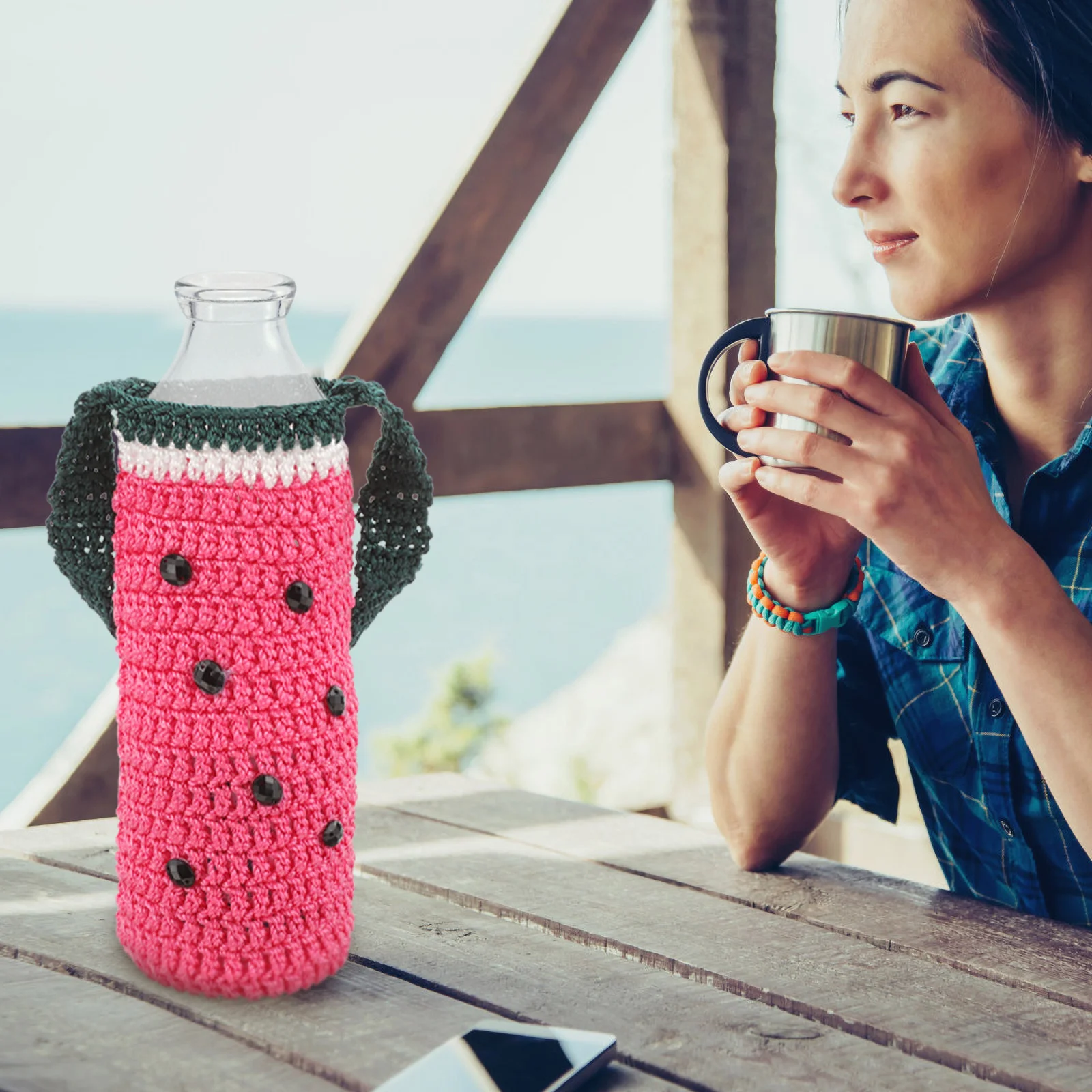 

Bottle Cap Knitting Cover Anti-scald Protector Heat-insulated Sleeve Sleeves