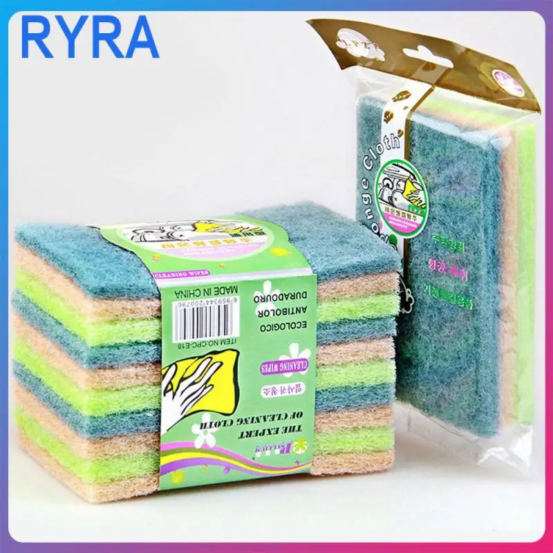 

For Kitchen Cleaning Sponge 3pcs Strong Cleaning Power Multipurpose Kitchen Wipe New Sponge Eraser Durable Simple Style