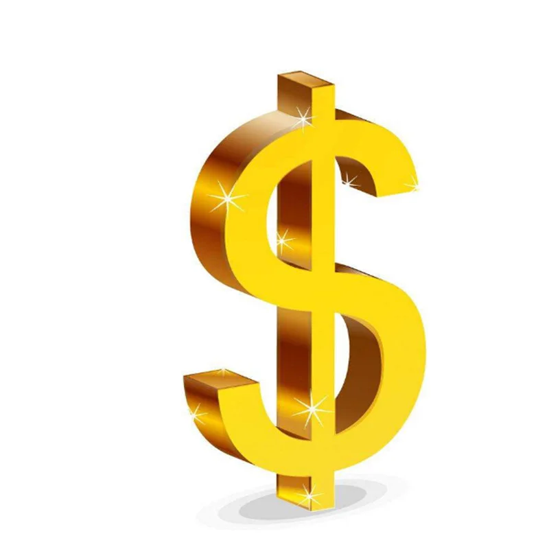 

1 доллар США, дополнительная оплата за товар или ссылку оплаты за фрахт