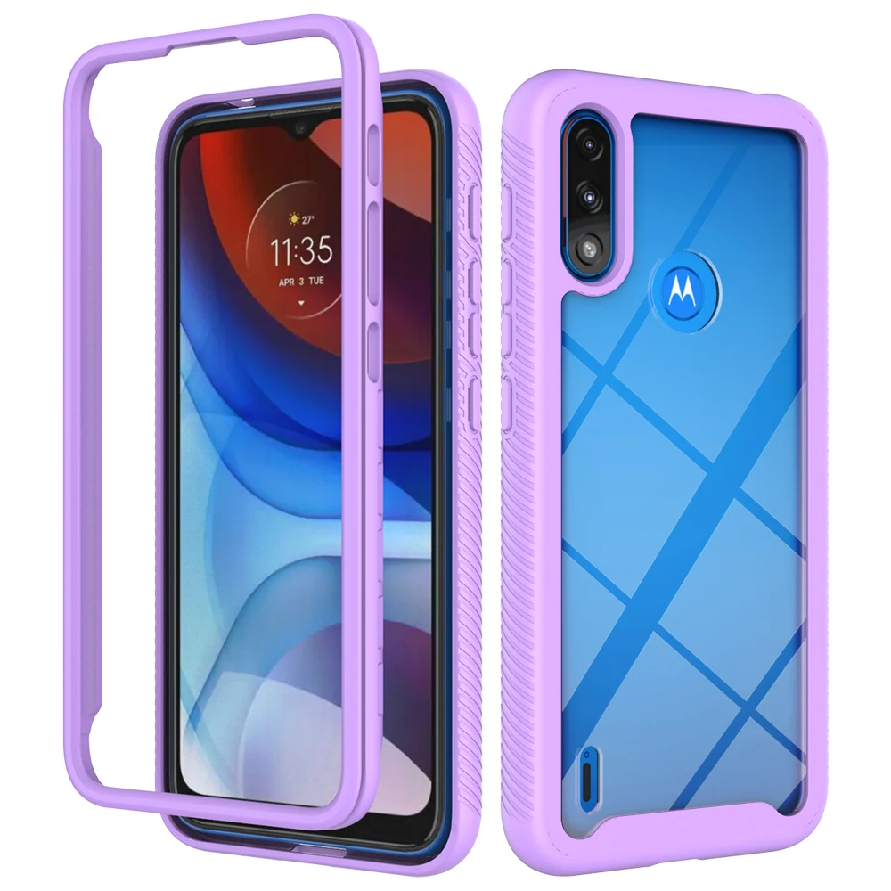 

Moto E7 Power Case,Moto E7 Case Heavy Duty Shockproof Bumper Clear TPU Cover Phone Cases for Motorola Moto E7I Power