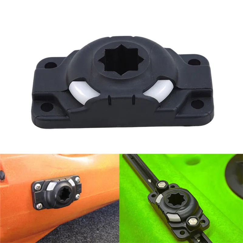 

1PC Inflatable Kayak Rod Holder Mount Base Boat Canoe Slide Rail Kayak Fishing Rod Accessories without Screws