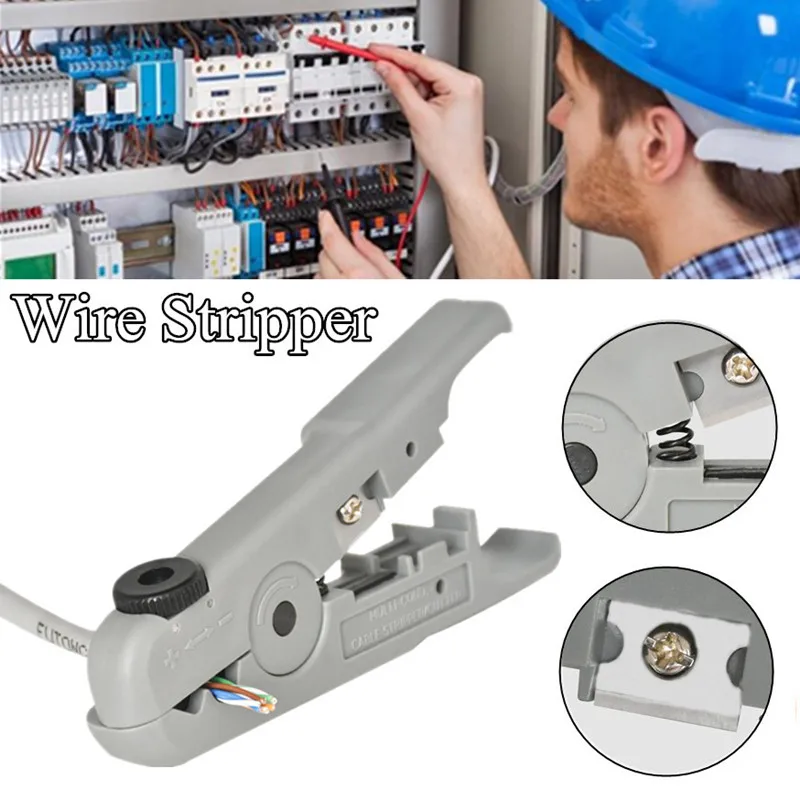 

Automatic Wire Stripper Stripping Tool Cable Stripper Crimper Tool Pliers Crimper Metal Cable Clamps Wire Cable Clamps Pen Shape