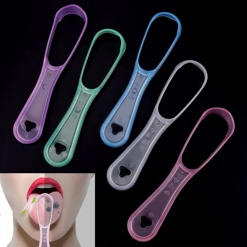 

3 шт., многоцветный скребок для чистки языка