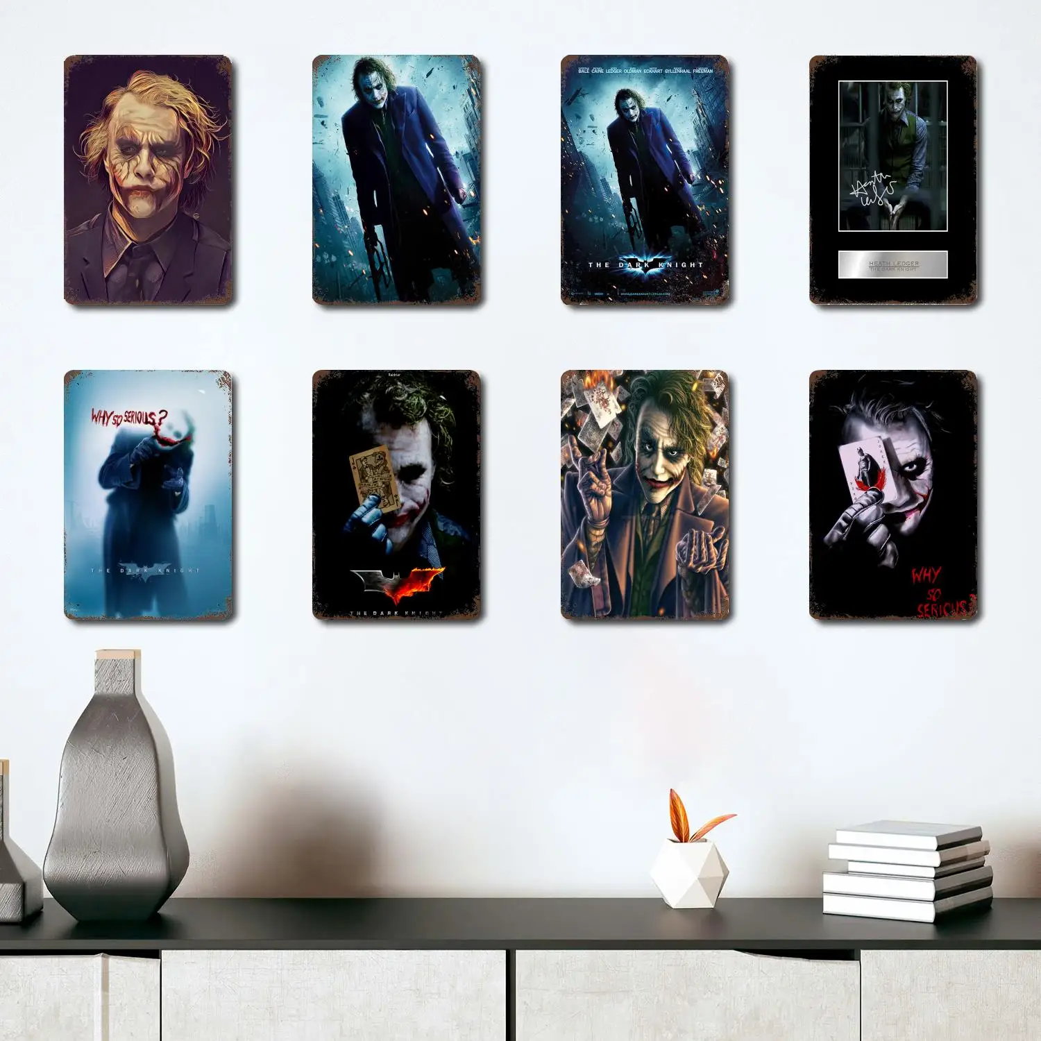 Heath ledger Джокер актер металлические Знаки Декор винтажные жестяные знаки постер