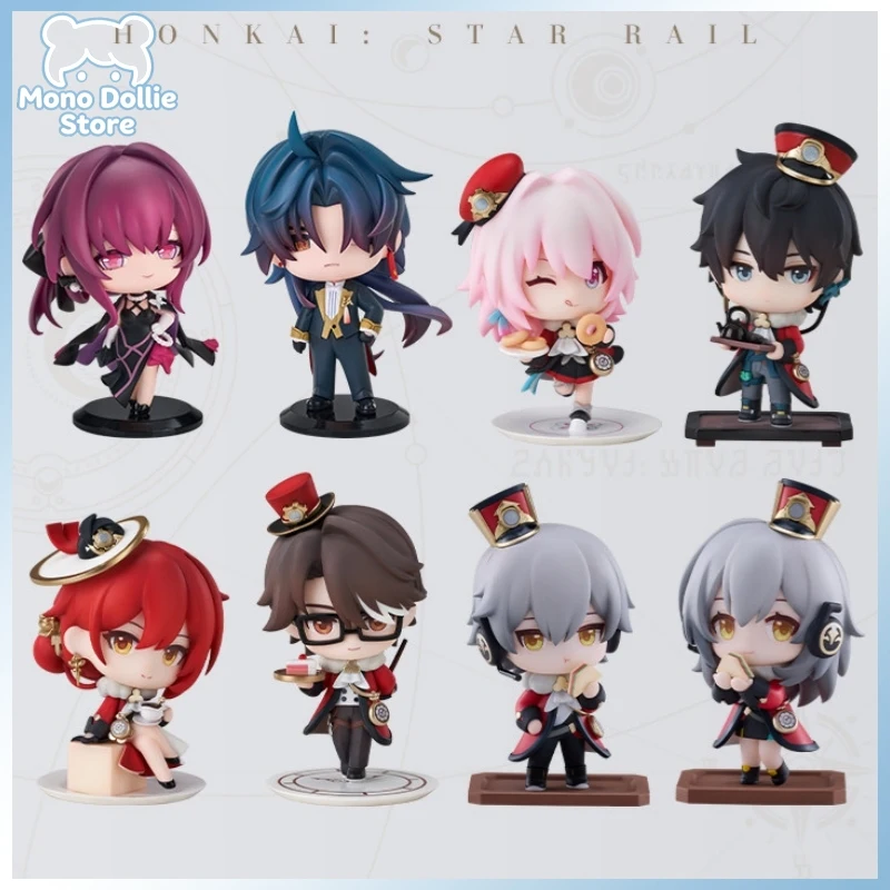 Фото Оригинальные игровые фигурки Honkai Star Rail: тема «Чайная вечеринка», Дан Хэн, Химэко, Вельт. Коллекционные модели, игрушки, декор, сувениры. №1