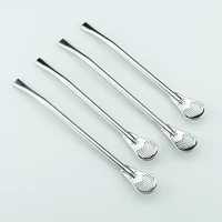 stainless steel bombilla straw spoon reusable washable yerba mate tea filter drink straws stirring tools kitchen bar accessories
