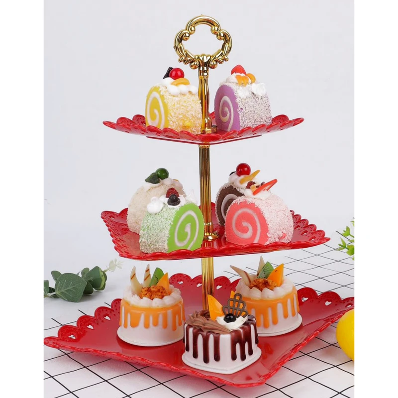 

Съемная подставка для торта в европейском стиле, 3 уровня, конфетница, подставка для сервировки десертов, домашний декор для свадебной вечеринки