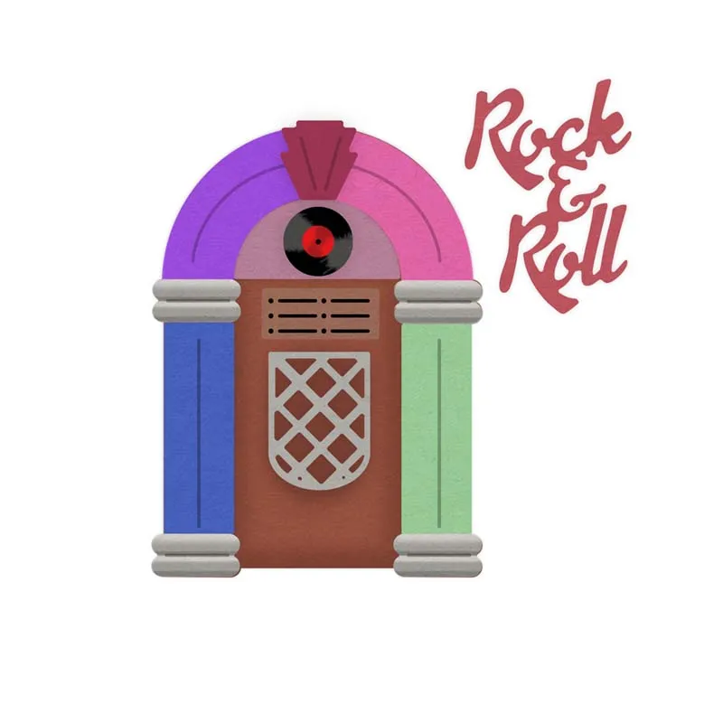 elska bogini wykrojniki do metalu Rock & Roll Diy Scrapbooking Album fotograficzny dekoracyjne tłoczenie kartek papierowych rzemiosło
