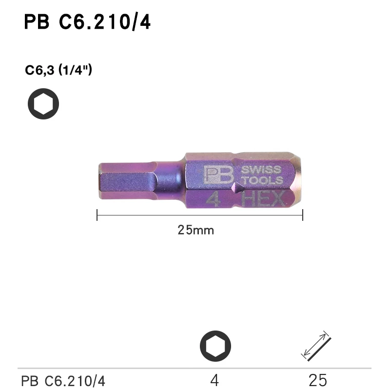 

PB SWISS TOOLS, Прецизионная Шестигранная головка, Шестигранная головка для всех типов отрасли, комбинированное бит для шестигранных винтов, аналогично