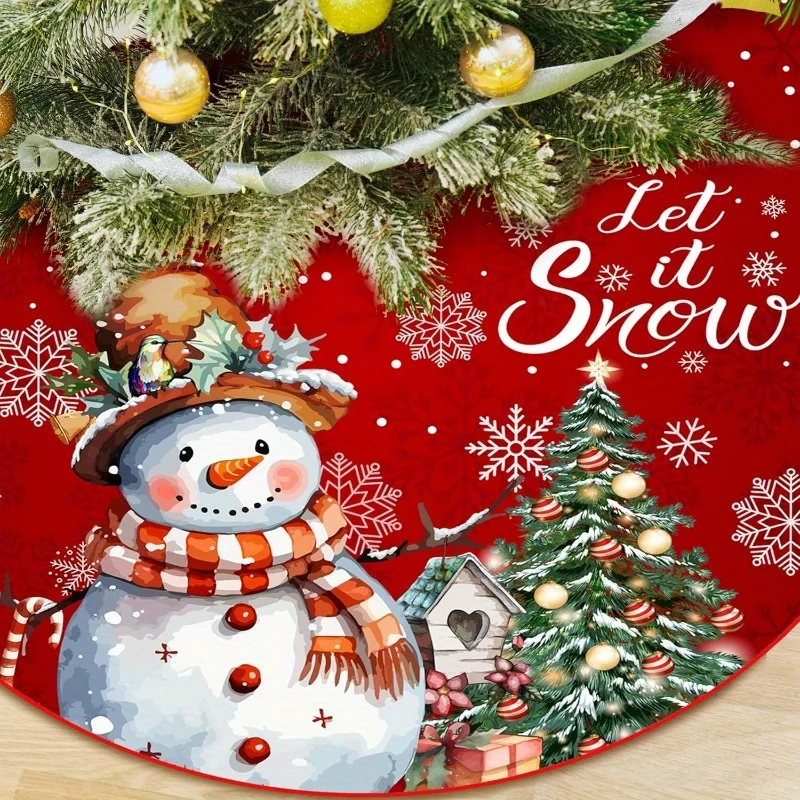 1 шт. красная юбка на рождественскую елку