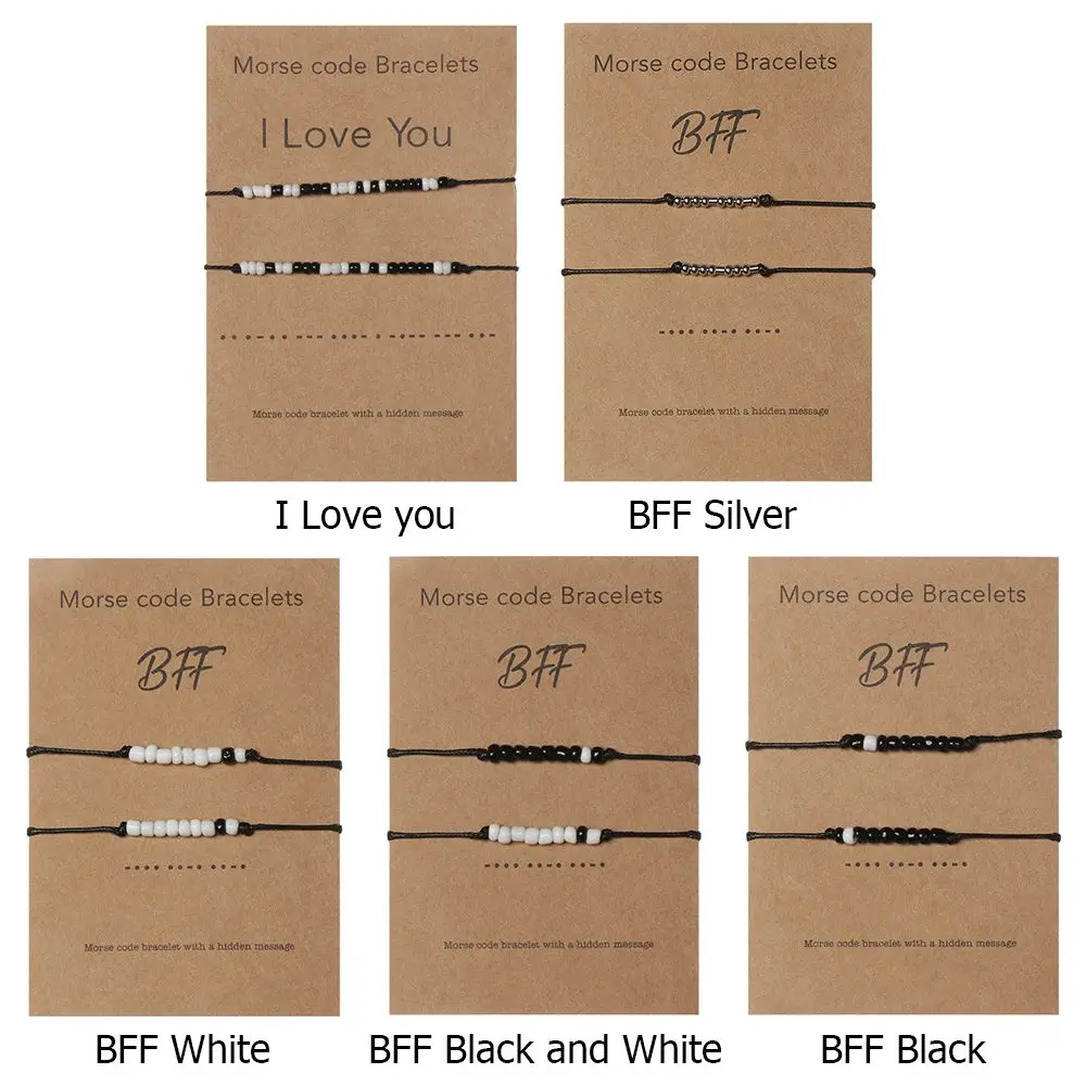 Ювелирные изделия BFF Подарок на годовщину воск нить мох код Плетеный орнамент