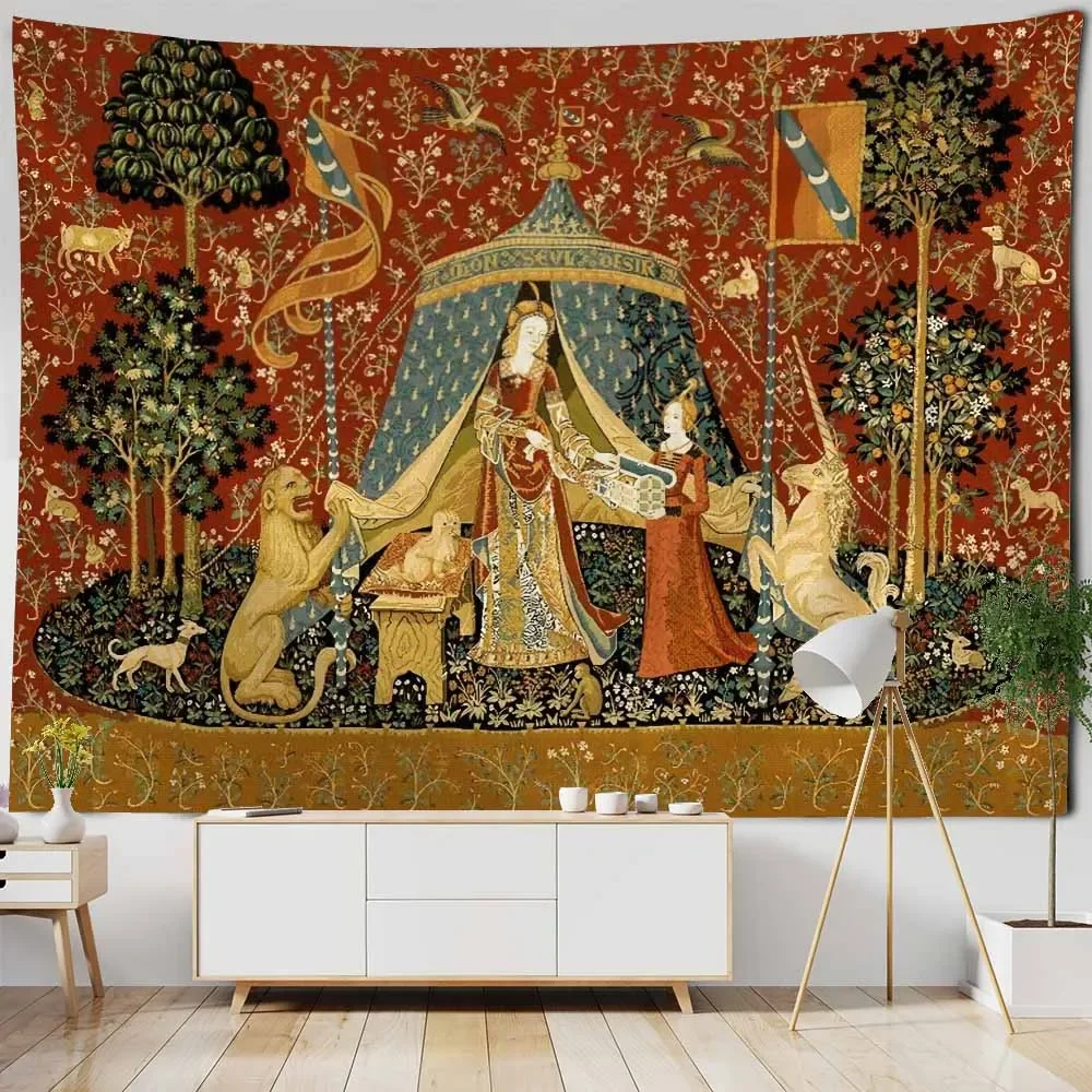 Винтажная художественная живопись гобелен настенный пляжный коврик для йоги