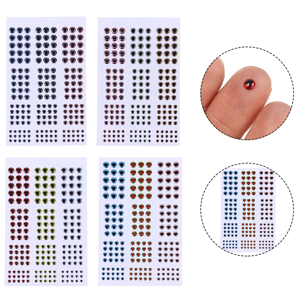 183 шт. голографические 3D-Наклейки для рыбалки 3-6 мм