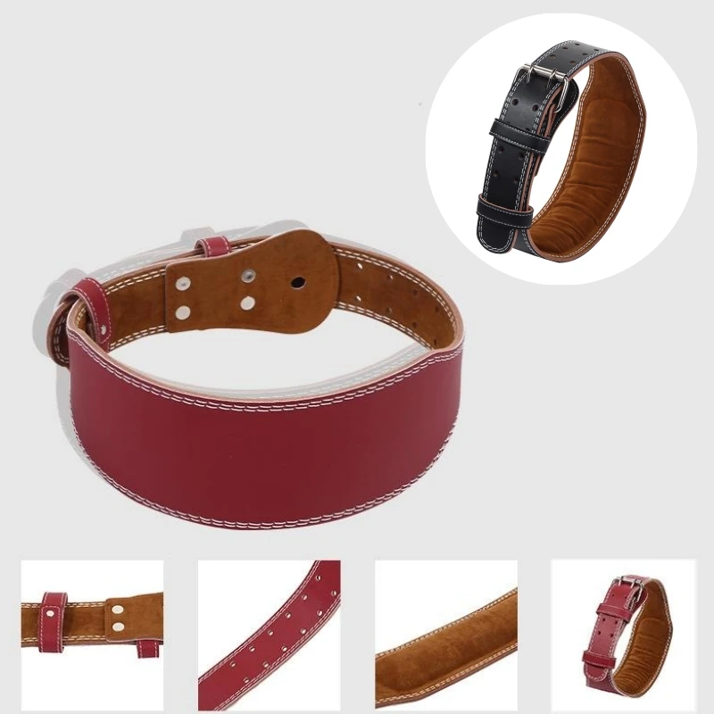 

PU Leather Gym Weightlifting Belt Fitness Waist Protection Belt Powerlifting Back Support Power Training Weight Lifting Belts