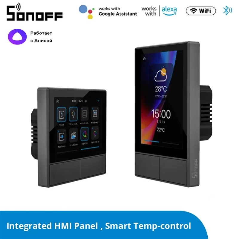 

Умный настенный выключатель SONOFF NS panel Smart Scene, умная Светодиодная панель управления температурой, работает с alexa Siri Alice home assistant