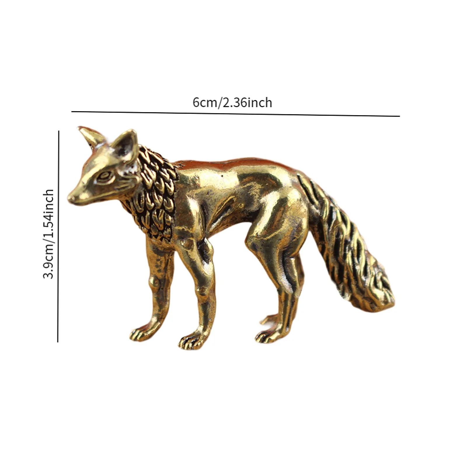 Мини-статуя лисы чайная лиса домашнее животное офисная китайская каллиграфия