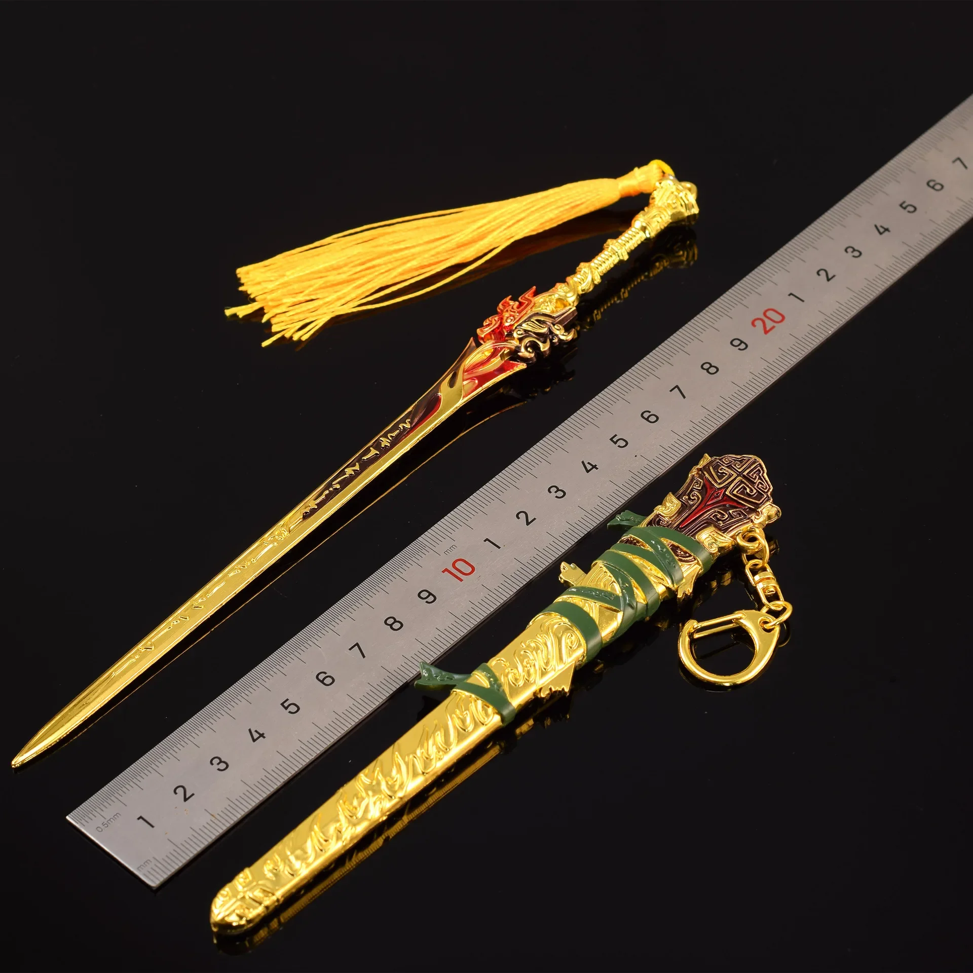 22 см Naraka: Bladepoint игровая периферия золотой меч Mingche цельнометаллические поделки