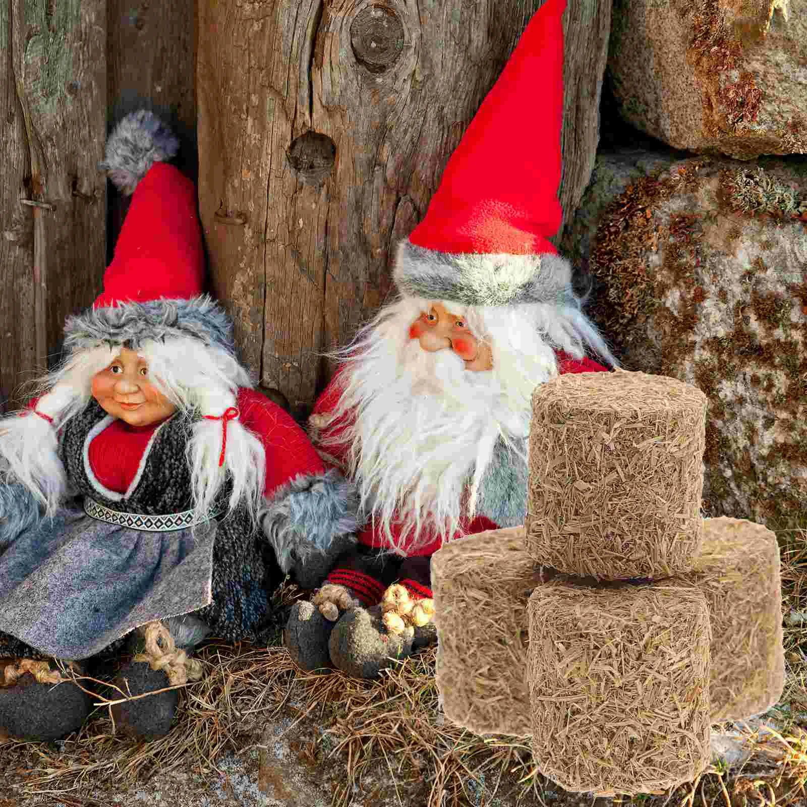 4 шт. мини-стог сена модель офисного сухого с имитацией натурального дерева