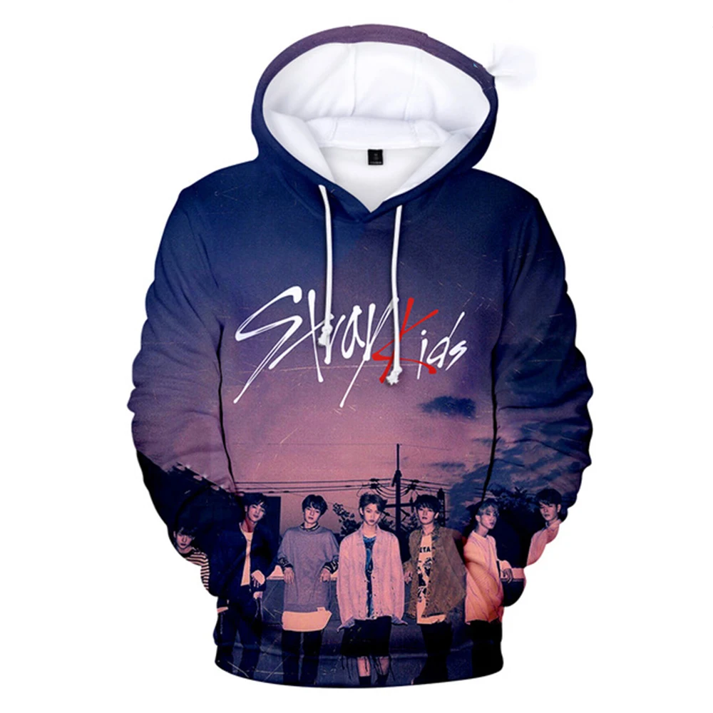 Fashion Band Stray Kids 3D Hoodie Men Women Sweatshirts Streetwear Y2k Grunge Gothic Clothes Oversized Pullovers Kpop Tracksuits