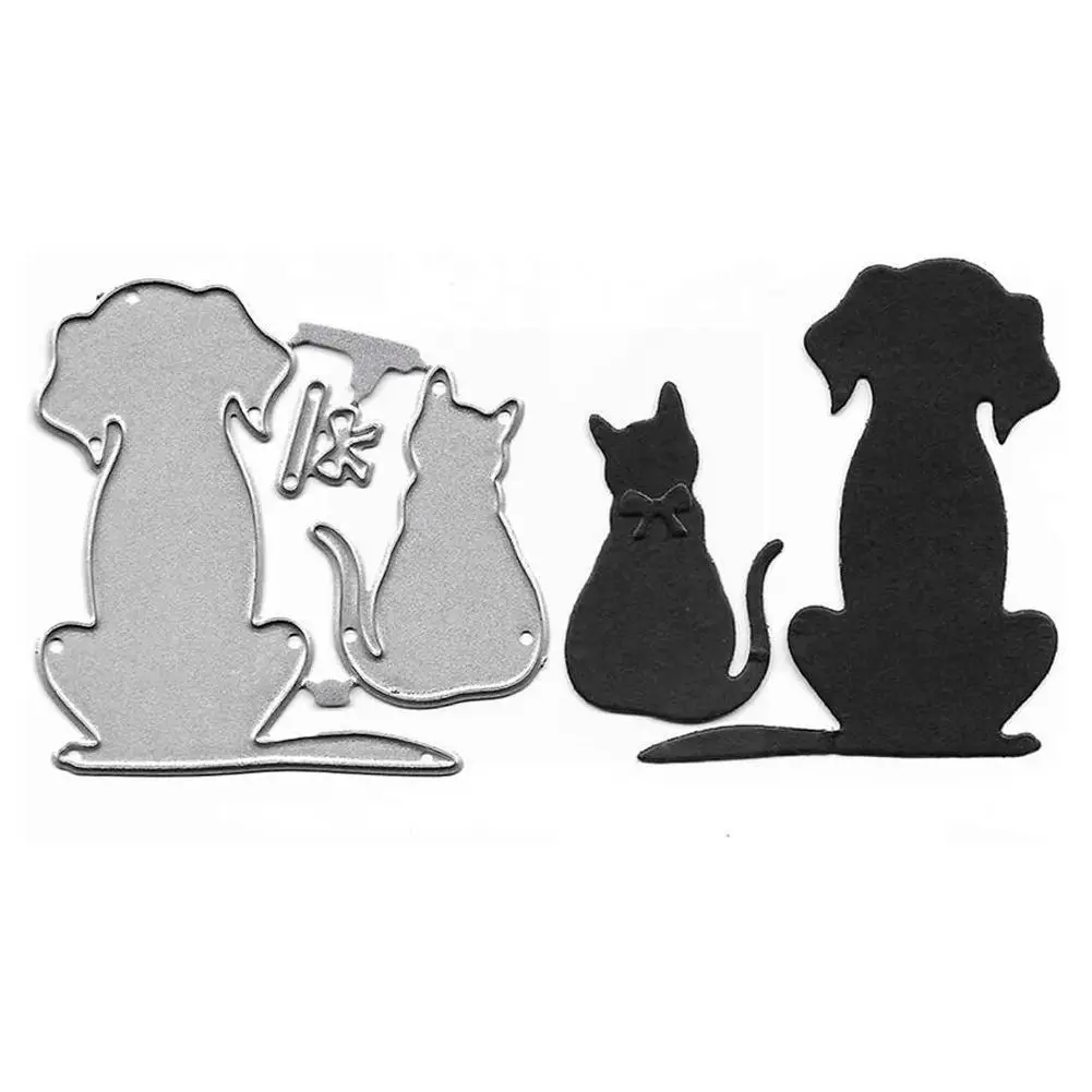 

Reusable Metal Cutting Dies Animals Cats And Dogs Decoration Scrapbook Paper Mould Punch Kni Mold Stencils Blade Dies Craft I7F8
