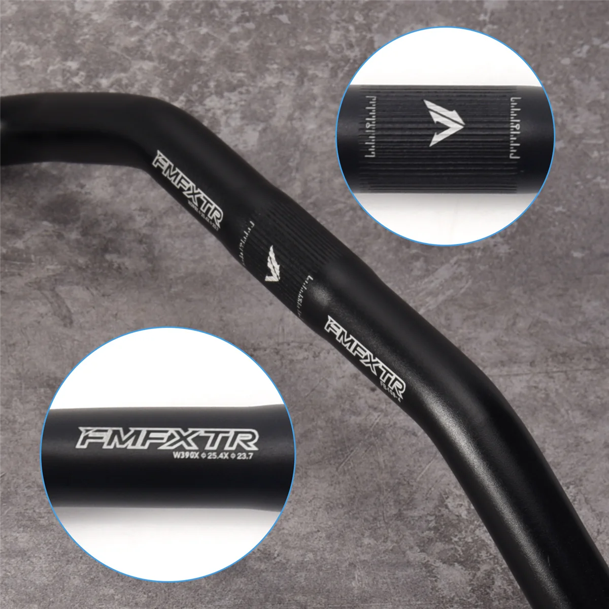 FMFXTR велосипедный руль Bullhorn из алюминиевого сплава 25 4 мм 390 велосипеда для