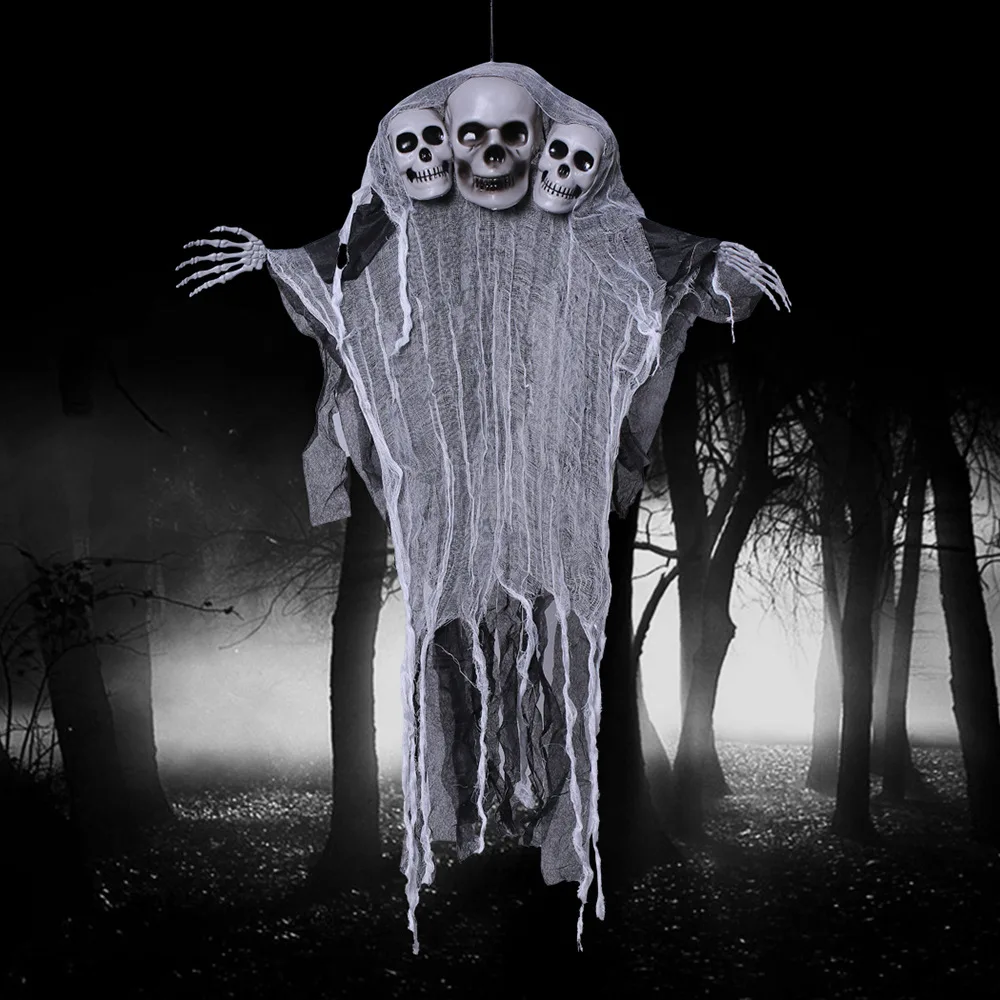 

New Halloween Decorative Skeleton Hanging Ghost Haunted House Chamber Horror Layout Props Skeleton Hanging Ghost Ghost Ghost