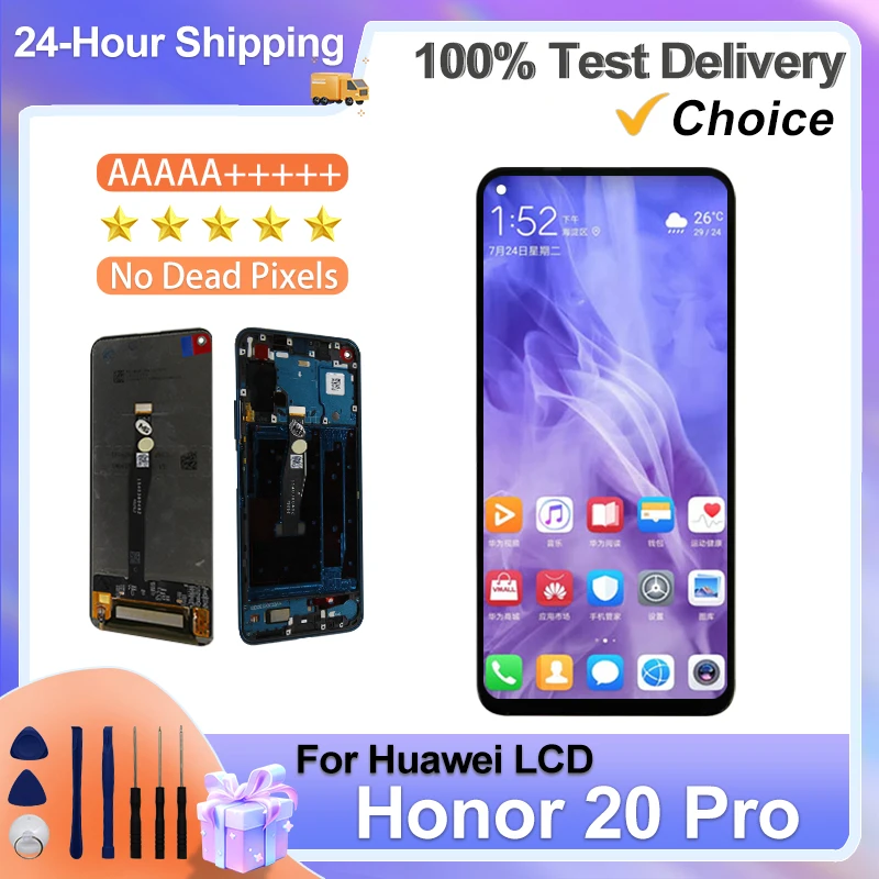 6 26 &quotIPS для Huawei Honor 20 ЖК-дисплей цифровой преобразователь сенсорного экрана Pro