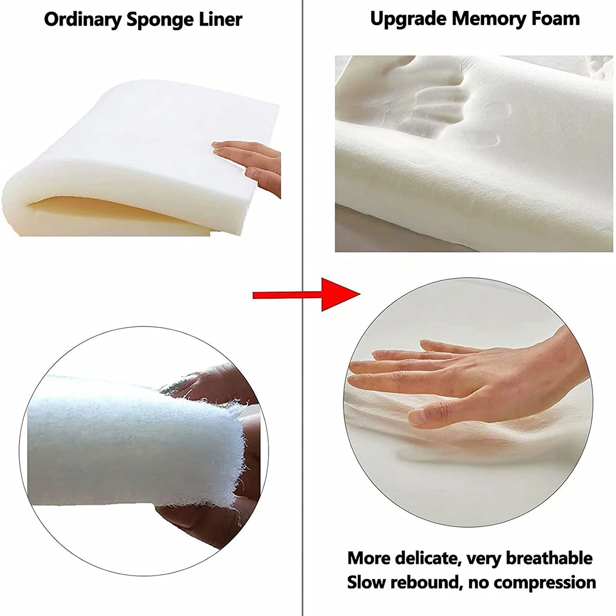 Мягкая подушка для стула с низким отскоком регулируемая круглая моющаяся