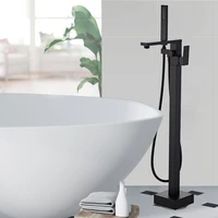 gold bathtub faucet floor rose goldf stand bathtub mixer 360 degree rotation spout with handshower head bath mixer shower