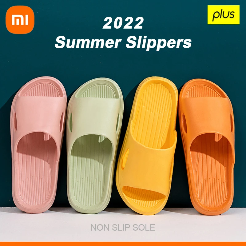 Шлепанцы Xiaomi женские/мужские домашние Нескользящие Эва мягкая подошва для