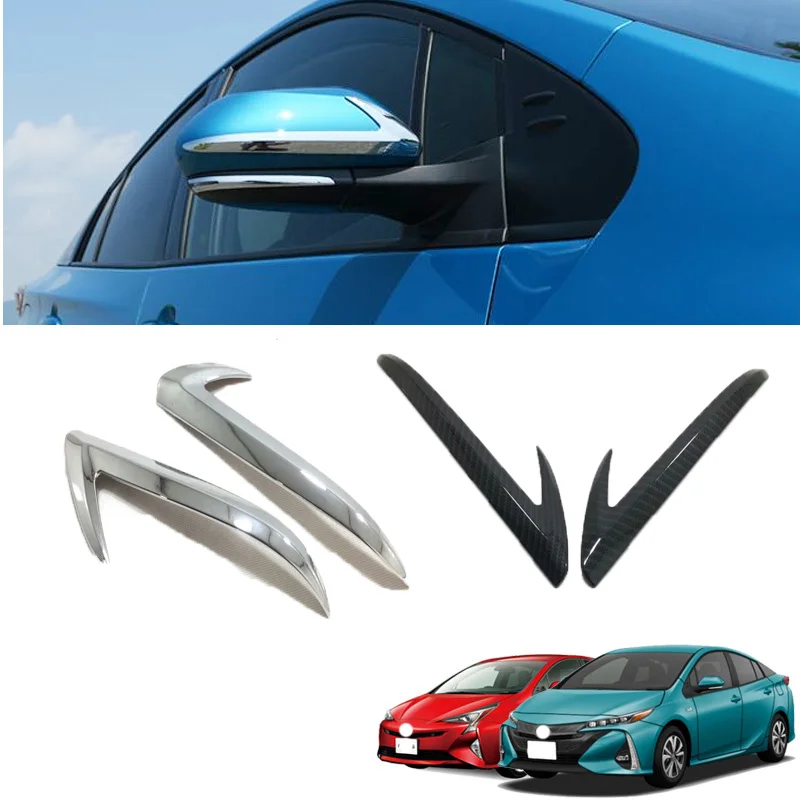 

Аксессуары для автомобилей Toyota Prius PHV 2016 2017 2018 2019 2020 хромированный чехол из АБС-пластика для бокового зеркала заднего вида декоративная отде...