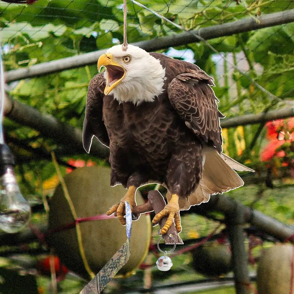 1 Шт. Репеллент Для Птиц С Совой Украшение Сада Подвесное В Пасторальном Стиле
