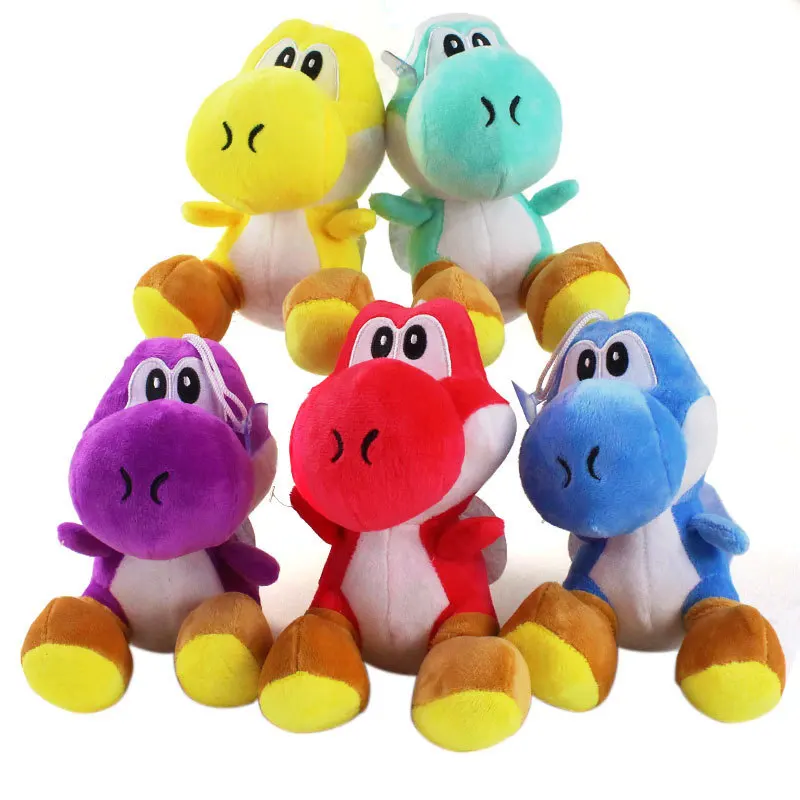 

17cm Super Mario Green Yoshi Plush Toys Collectible Doll Colorful Dragon Plush Soft Stuffed Plush Animals Toys Kids Gifts