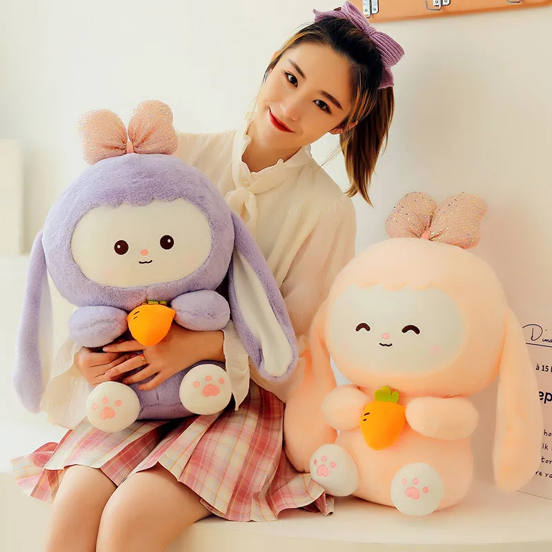 

23/38/48 см милый кролик плюшевая морковка игрушки Kawaii мягкая подушка в виде животного прекрасные куклы для детей Подарки подруге