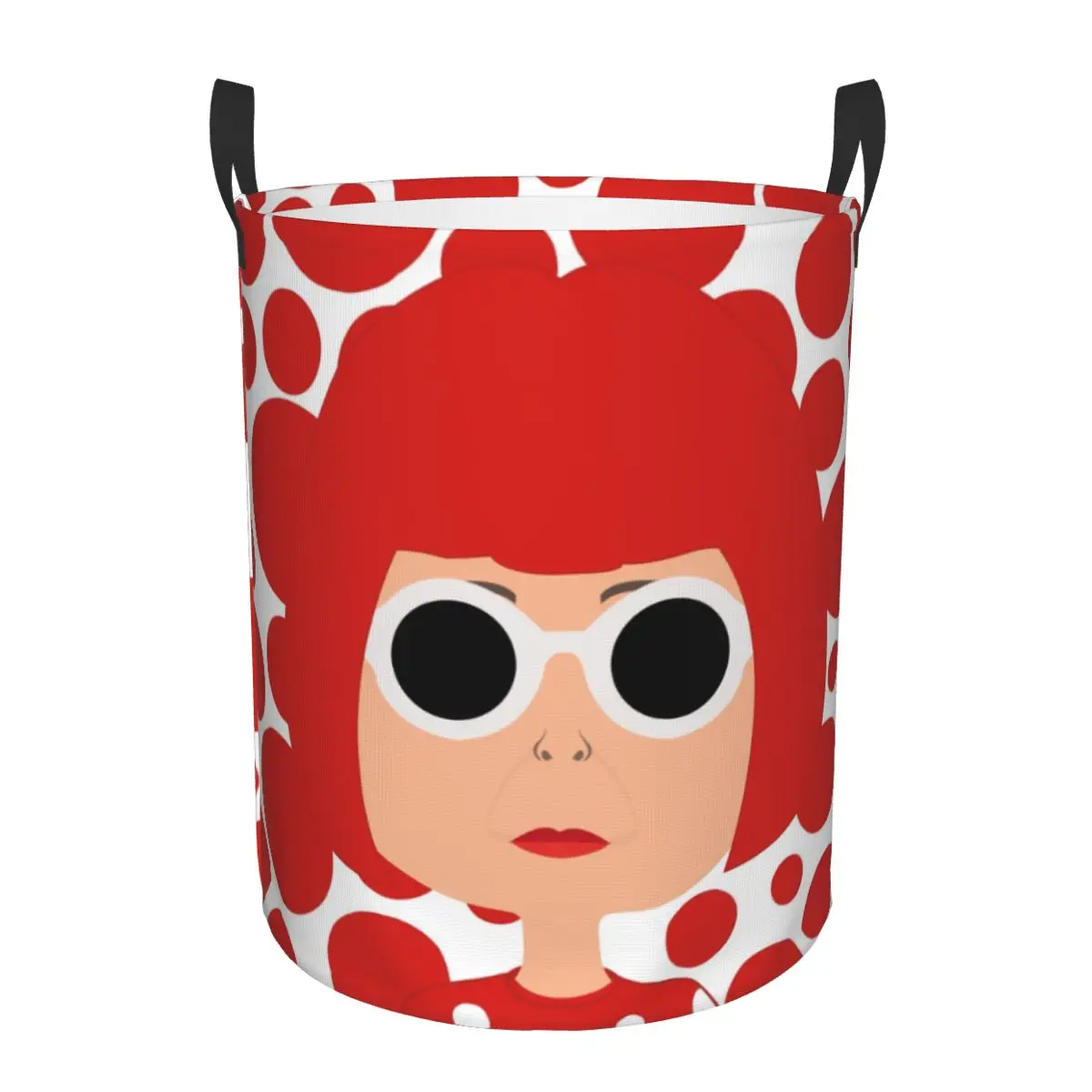 Корзина для белья в горошек кусама складная корзина с абстрактным рисунком