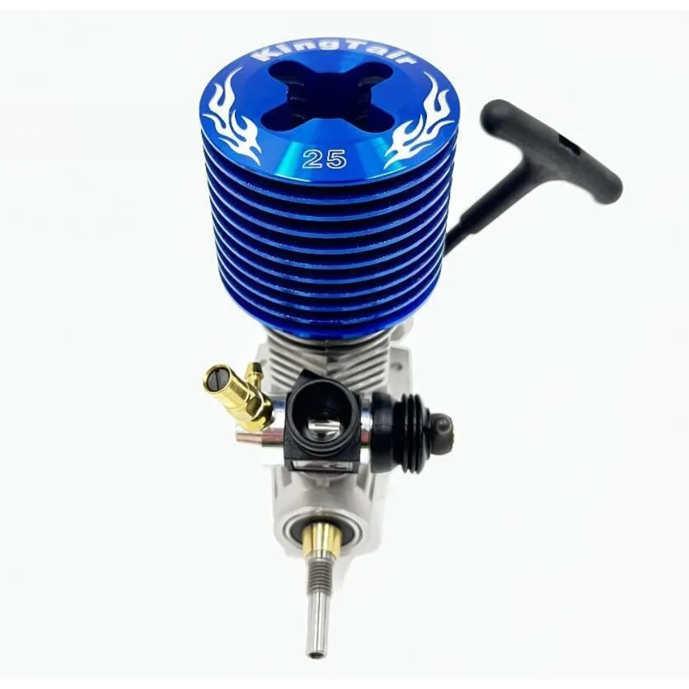 Фото Двигатель KINGTAIR K25 .25 Nitro 4.1cc с ручным запуском для радиоуправляемых моделей автомобилей 1/8 HPI Savage, Kyosho, багги, траттли, шорт-корс, внедорожные модели №4
