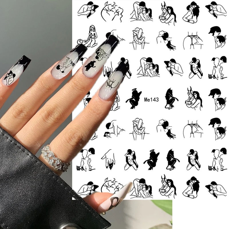 

1 лист, абстрактные наклейки для ногтей