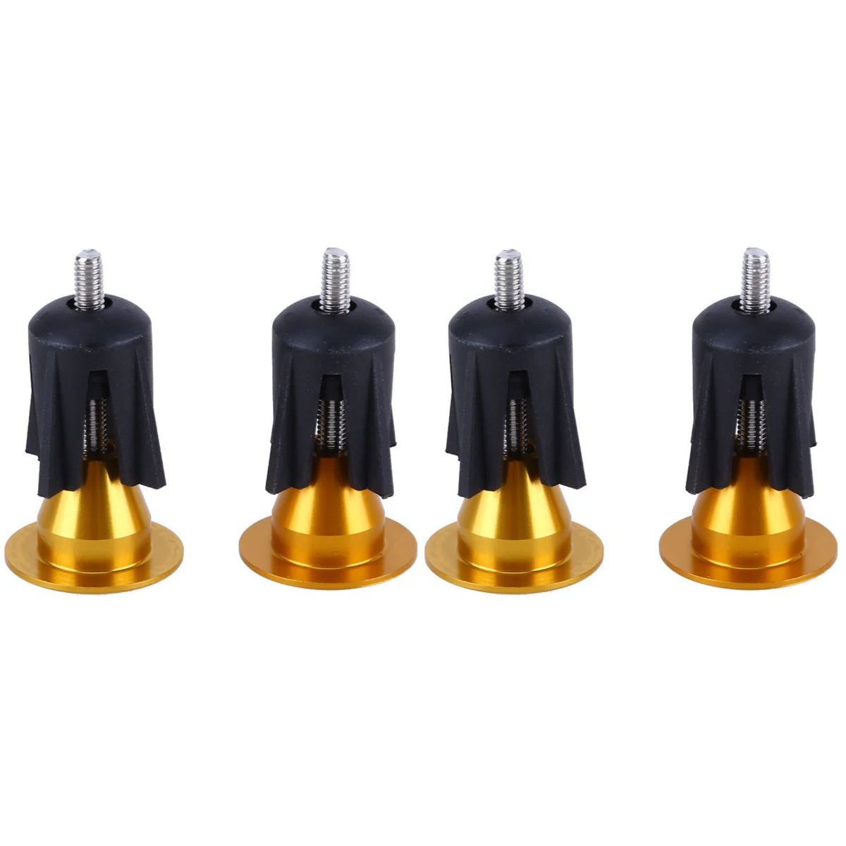 

2pcs Pair of Bike Bar End Plugs Handlebar End Caps Bike Handlebar Plugs for Mountain Bike(Gold)